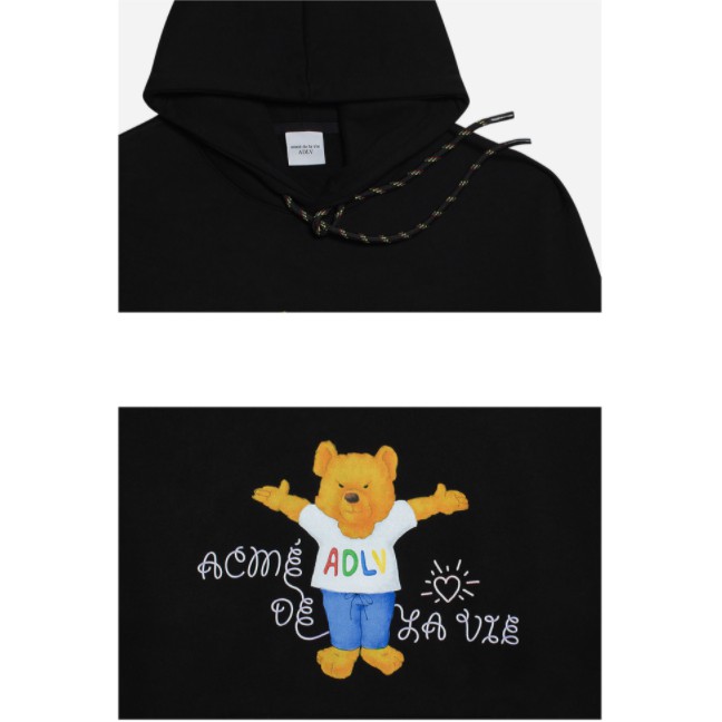 ÁO KHOÁC CÓ MŨ ADLV LITTLE BEAR HOODIE BLACK