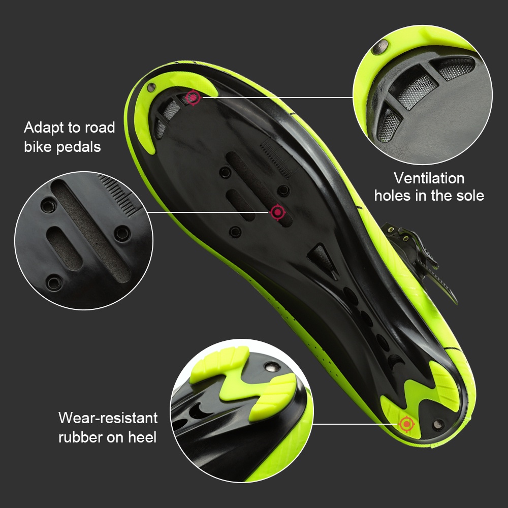 Santic Giày Đạp Xe Cho Nam Giày Đạp Xe Thể Thao Đường Trường Chuyên Nghiệp Tương Thích Với SPD Cleats Giày Đạp Xe Đường Trường Cho Nam BMS20015