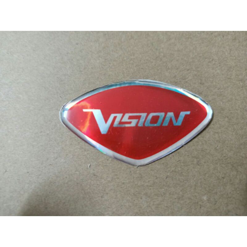 Bộ chữ nổi Vision màu đỏ dán mặt nạ