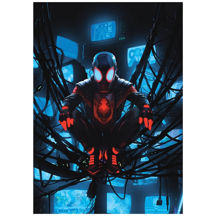 Poster Phim spider man: into the spider verse retro