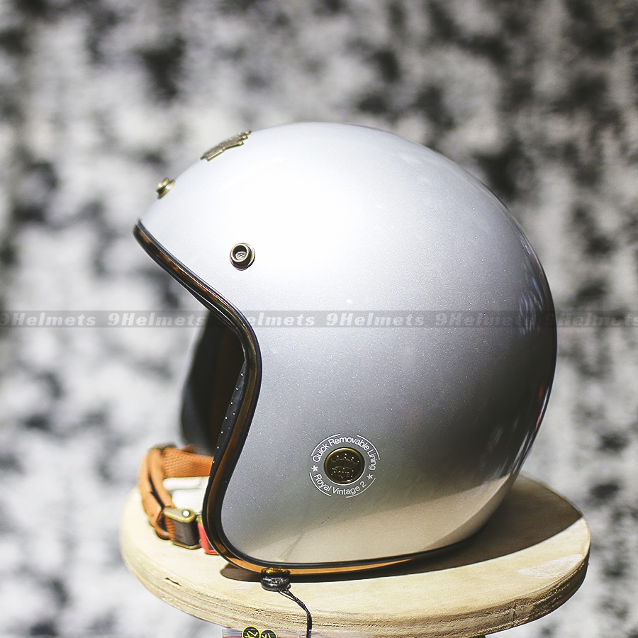 NÓN 3/4 ROYAL M20C - BẠC