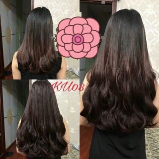 Tóc kẹp U xoăn nhẹ
