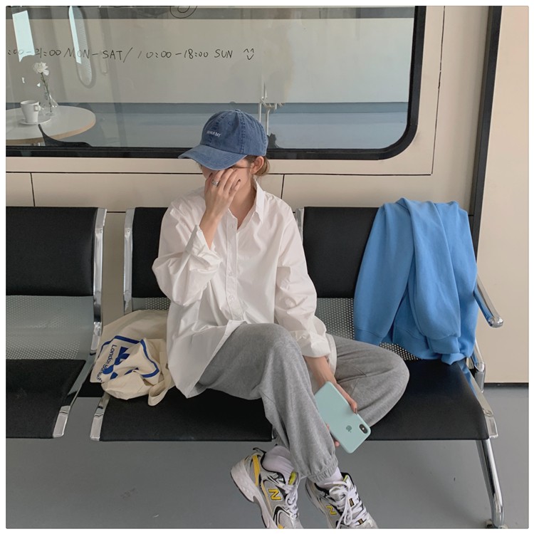 Áo sơ mi xẻ vạt đuôi tôm -Áo sơ mi đũi tay nơ chất thô mát mềm - Áo sơ mi nữ dài tay kiếu dáng tiểu thư freesize | BigBuy360 - bigbuy360.vn