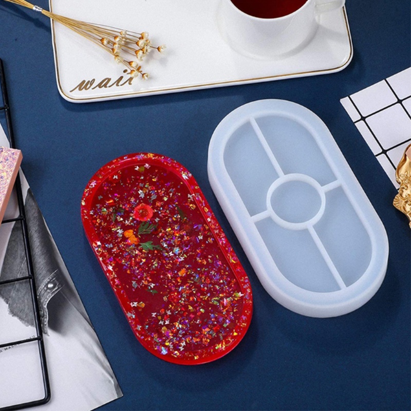 Khuôn Silicone Làm Nhựa Resin Kèm Khay Cuộn Tiện Dụng DIY