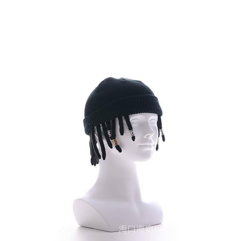 Mũ Lưỡi Vịt Đính Tóc Giả Phong Cách Hip-Hop Dành Cho Nam Nữ