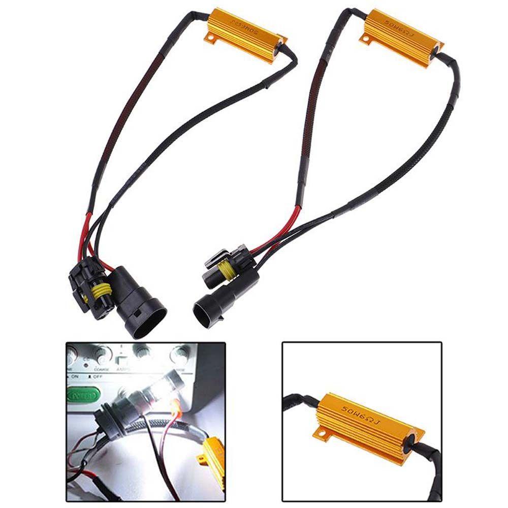 Set 2 Bộ Giải Mã Điện Trở Đèn LED DRL 12V Chuyên Dụng Cho Xe Hơi