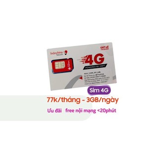 Sim 4G itelecom indochina  90gb / tháng-Miễn phí tháng đầu.