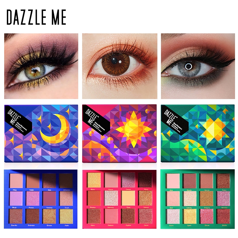 Bảng Phấn Mắt Dazzle Me Chủ Đề Mặt Trời/mặt Trăng/ngôi Sao 12 Màu 120g Thời Trang | BigBuy360 - bigbuy360.vn