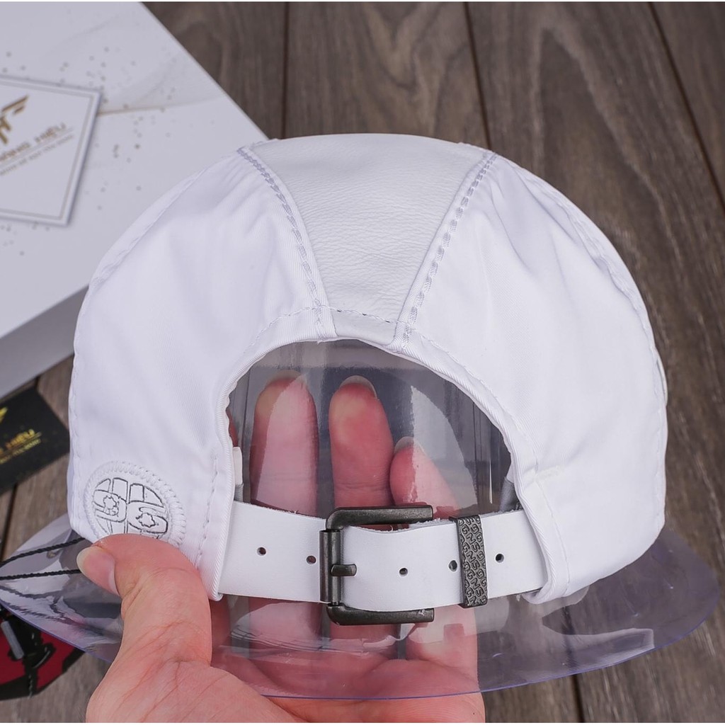 Mũ lưỡi trai chính hãng MC163 dành cho nam chất liệu vải dù phối da cao cấp - Hùng Nón Hiệu