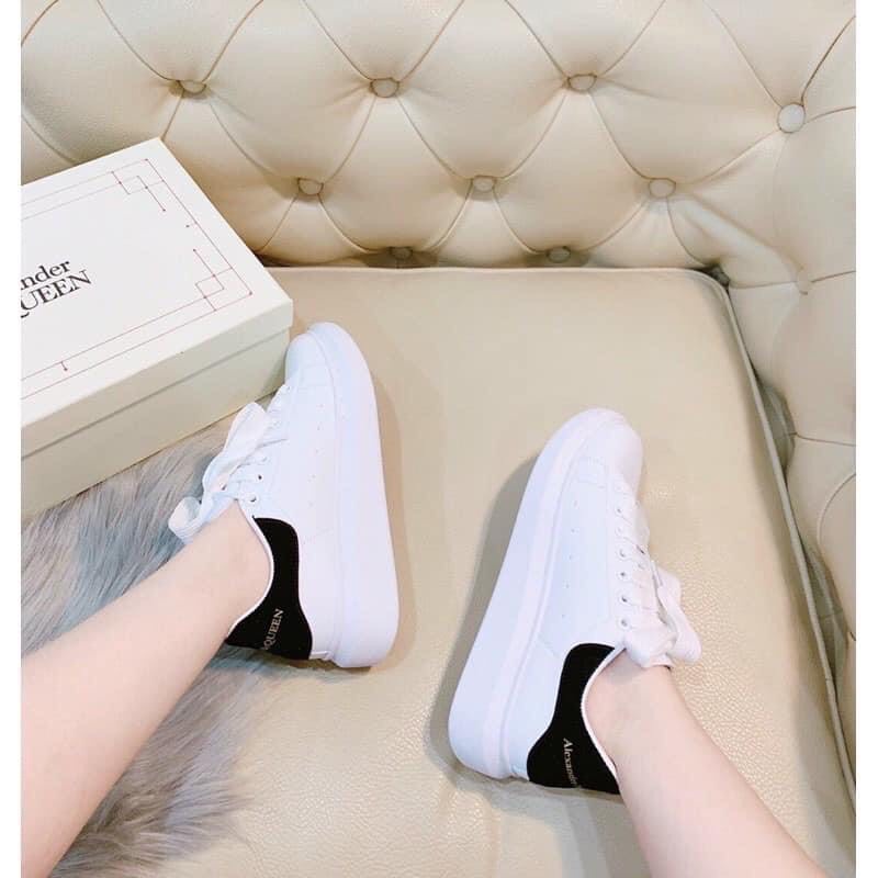 Giày Sneaker Mcq ,✅SALE sập giá✅Trắng, Giày MC Queen Tăng Chiều Cao 3 cm Đủ Size Nam Nữ CAO CẤP