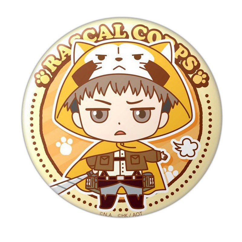 flowersqueen Ghim Cài Áo Hình Nhân Vật Hoạt Hình Attack On Titan Thời Trang