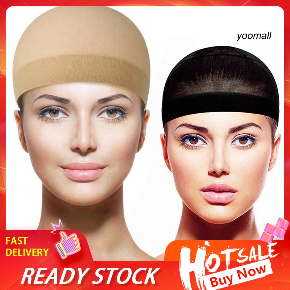 Bộ 2 Mũ Lưới Đội Tóc Giả Unisex Co Giãn