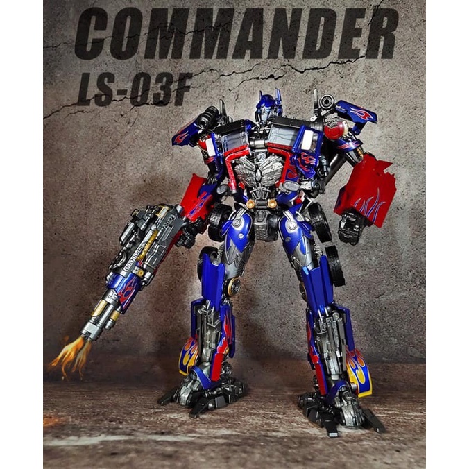 Mô hình Optimus Prime Ls 03F BMB - Đồ chơi lắp ghép Robot tranformer LS03F - Người máy biến hình LS-03F 32cm