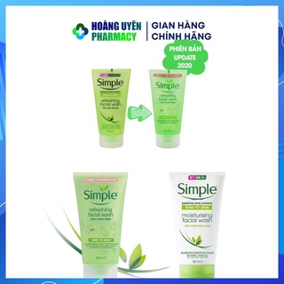 Gel/ sữa rửa mặt dưỡng ẩm Simple refreshing facial wash 150ml