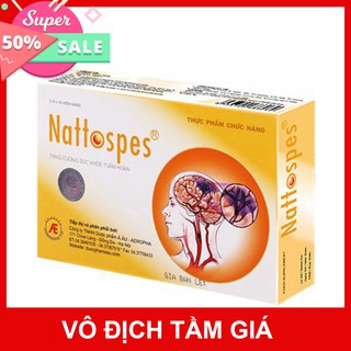 Nattospes - Hỗ trợ hồi phục sau tai biến mạch máu não do tắc mạch (Hộp 30 viên)