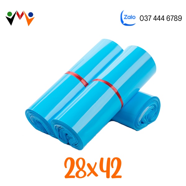 Blue | 28x42 [ PHONG THỦY ] Túi Đóng Hàng Dán Miệng