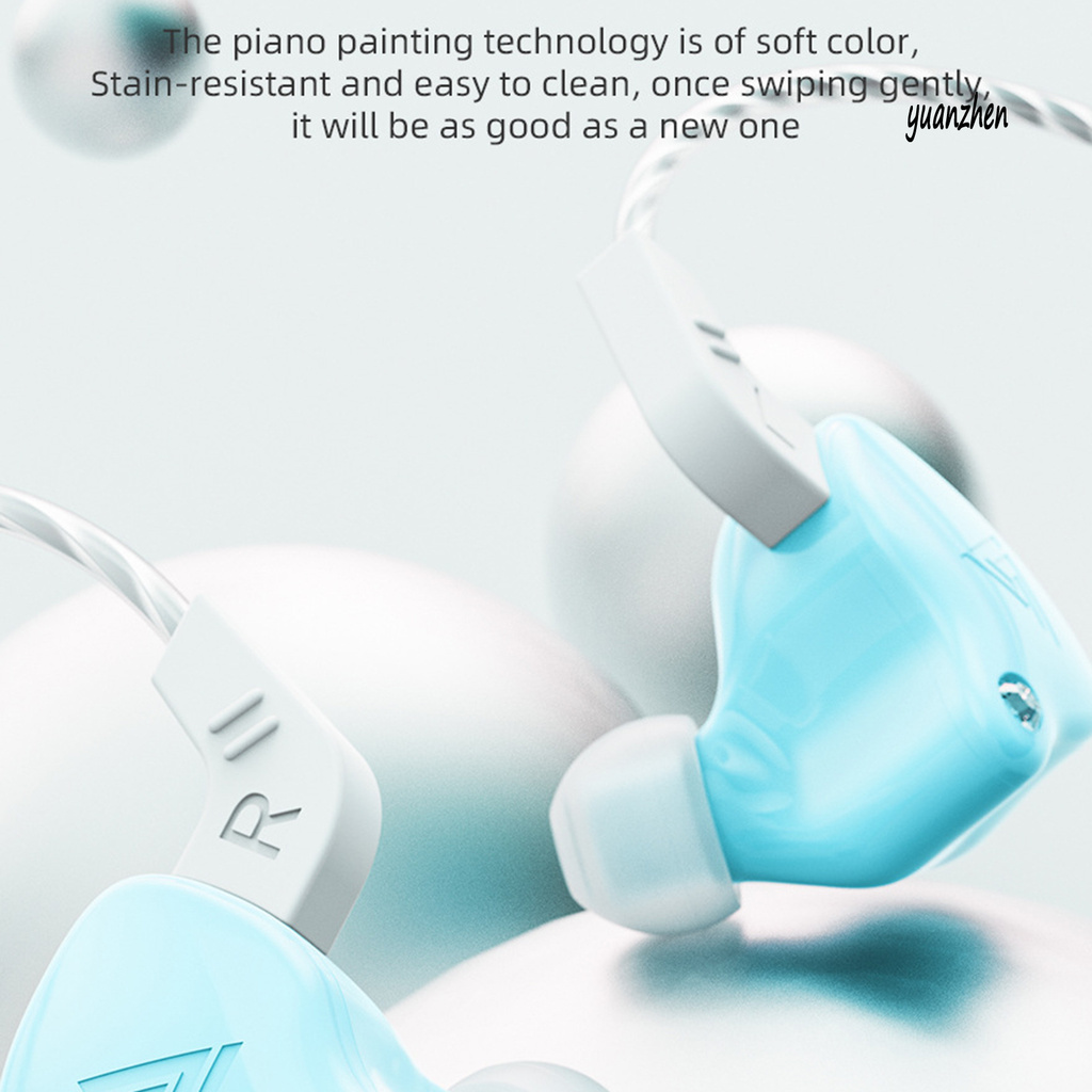 yuanzhen QKZ AK6-X 1.2m Wired Earphone In-ear HiFi Heavy Bass Line Control Headphone with Mic for Music