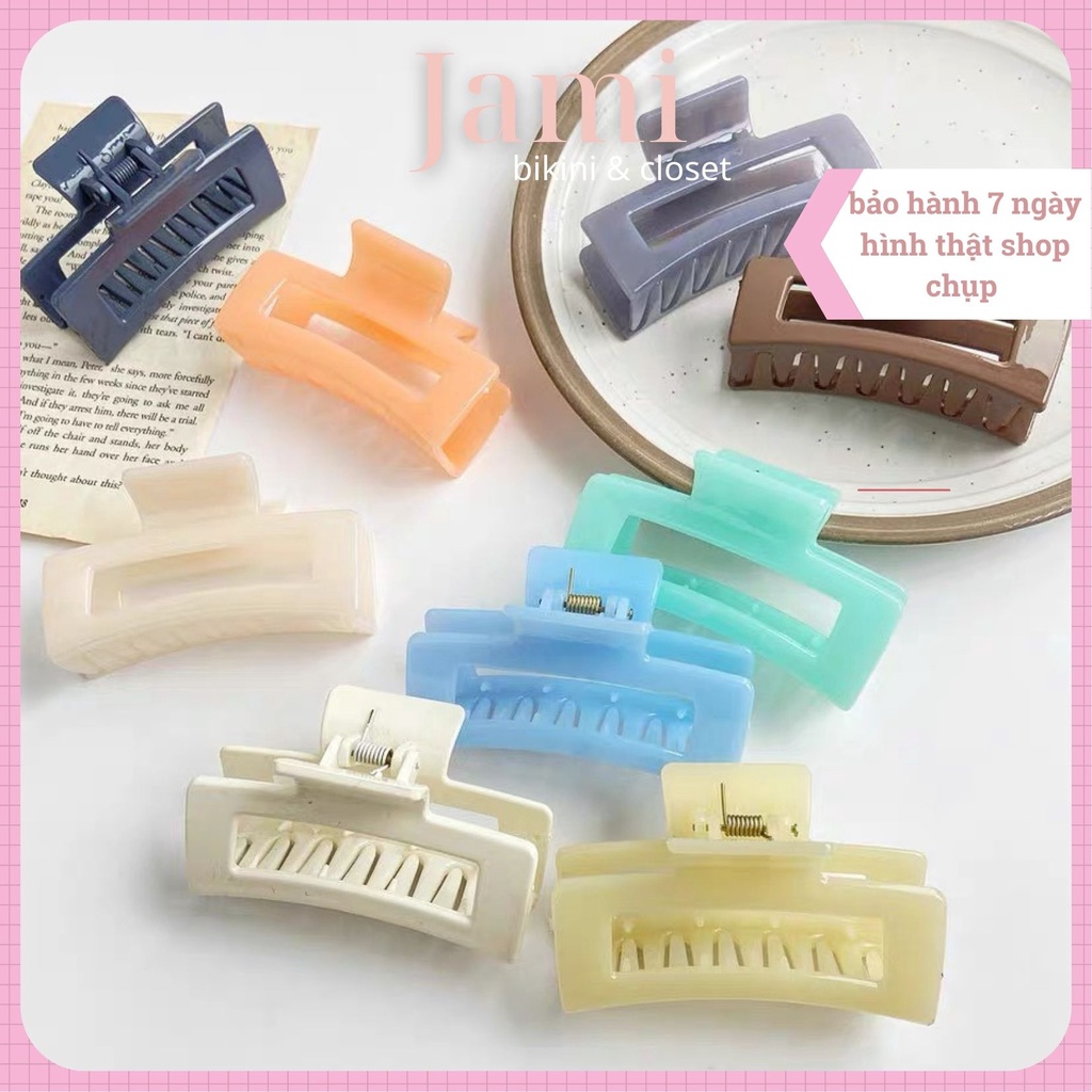 KẸP CÀNG CUA HÀN QUỐC, KẸP TÓC NỮ, KẸP CÀNG CUA CHẤM, TRƠN HÀN QUỐC - JAMI PKT_KEPCC_0089