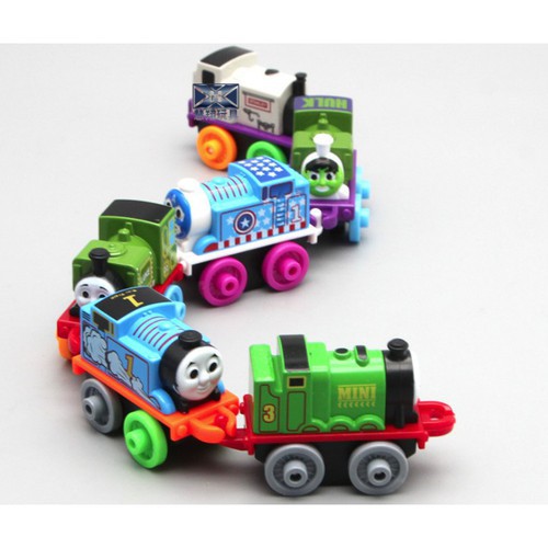 Tàu hỏa Thomas mini bộ 6 chiếc bằng sắt đồ chơi trẻ em - DC09VD