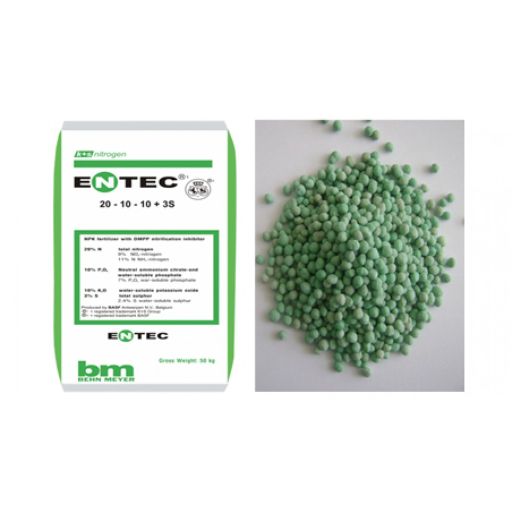 Phân bón NPK ENTEC 20-10-10+3S nguyên liệu cao cấp từ CHLB Đức (1kg)
