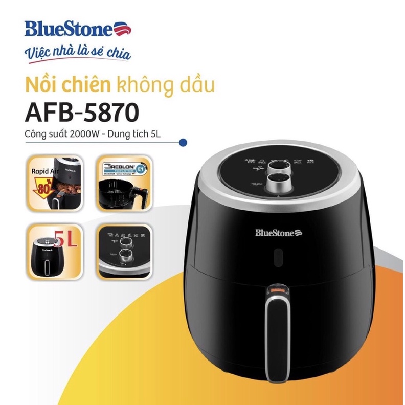 Nồi chiên không dầu Bluestone AFB-5870