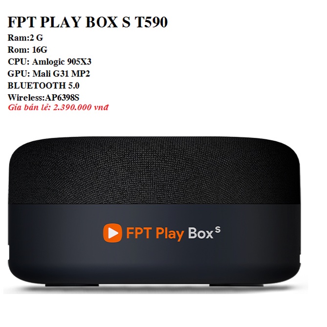 FPT Play Box S 2021 Mã T590 SMART HUB KẾT HỢP LOA THÔNG MINH LẦN ĐẦU TIÊN TRÊN THẾ GIỚI T590 2021