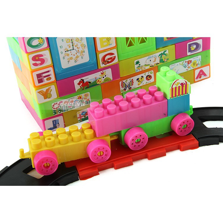 Bộ đồ chơi xếp hình 136 chi tiết - Có túi ba lô đựng