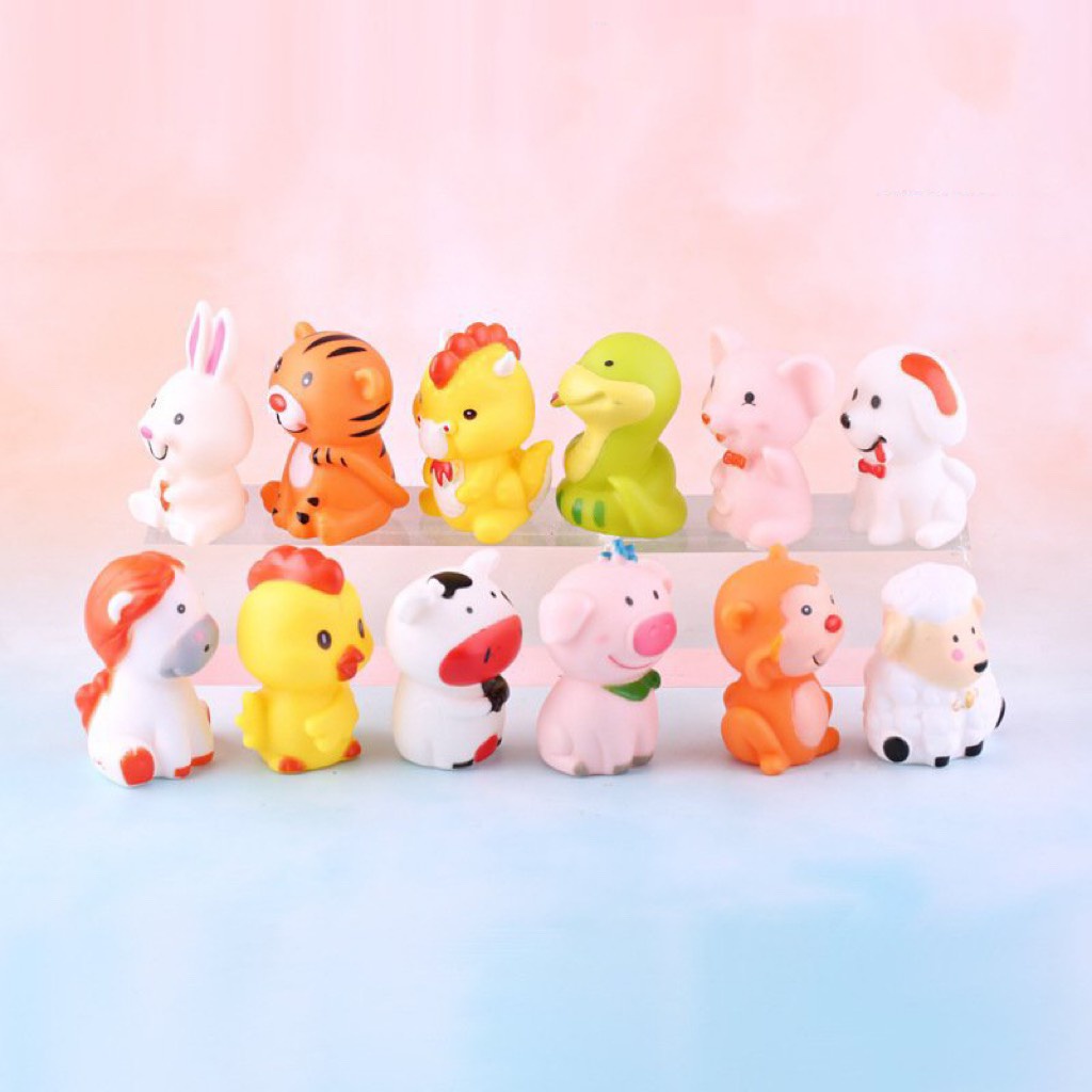 [SIÊU RẺ❤️] – Bộ tượng 12 con giáp - Trang trí bánh sinh nhật bánh kem