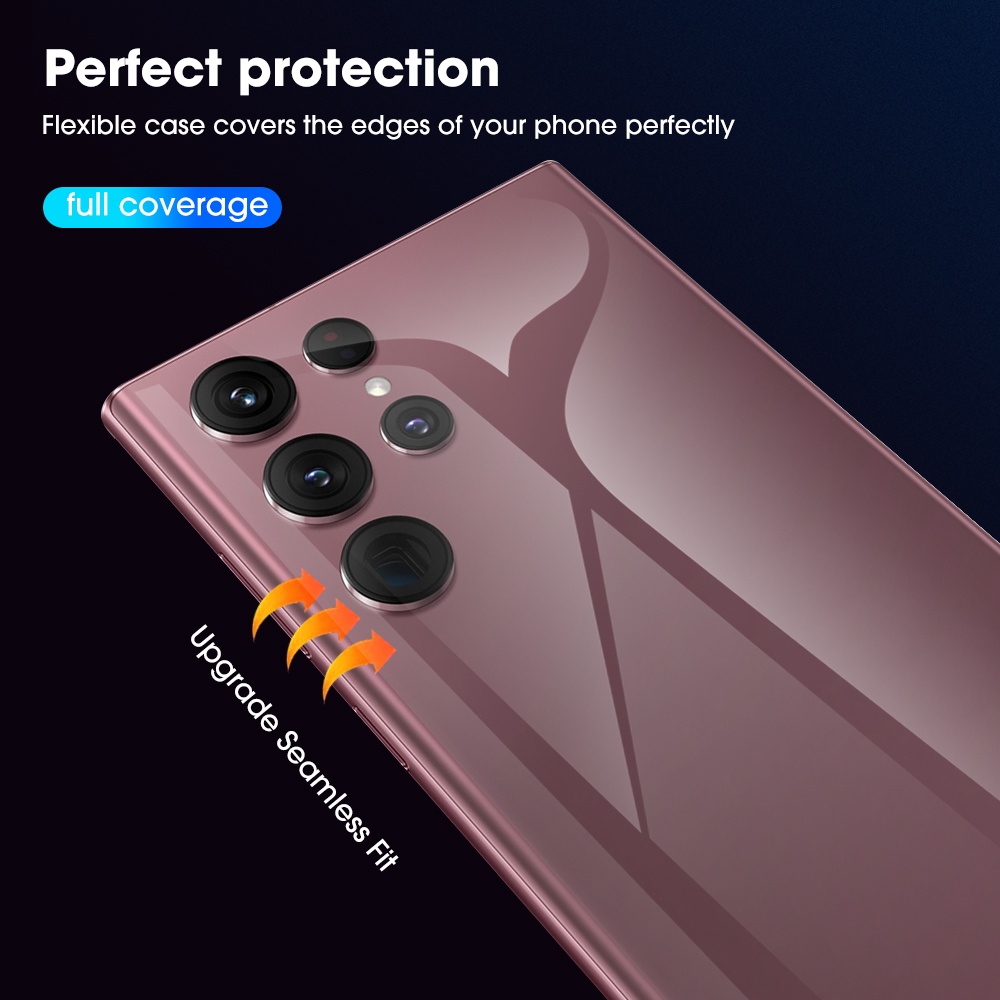 Miếng Dán Màn Hình HD Hydrogel Bằng TPU Chống Trầy Xước Chống Rơi Chống Thấm Nước Bảo Vệ Toàn Diện Cho Samsung S22 / Plus / Ultra