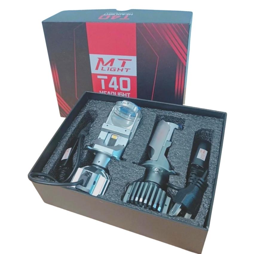 Đèn pha Led bi cầu T40/F40 2022 mẫu mới tăng Sáng chân đền H4 lắp cho cả ô tô và xe máy