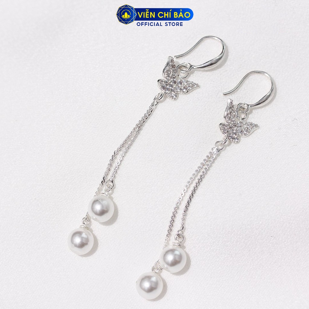 Bông tai bạc nữ Butterfly chất liệu bạc 925 thời trang phụ kiện trang sức nữ thương hiệu Viễn Chí Bảo B400083