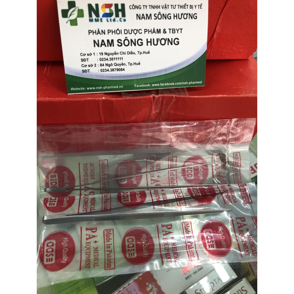 Nhíp y tế nỉa phẫu tích y tế đầu tù không mấu 12cm 14cm 16cm 18cm 20CM 25CM 30CM HÀNG pakistan
