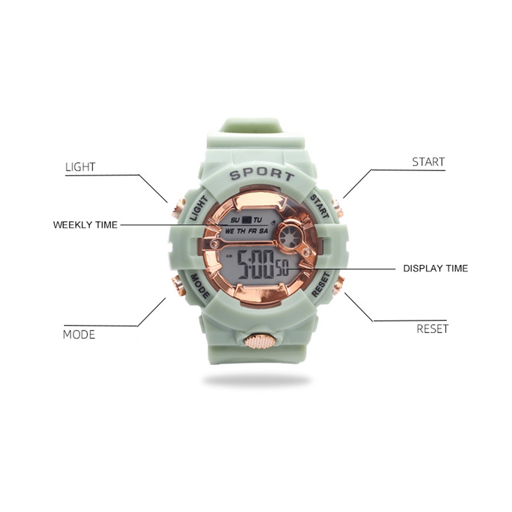 Thiếu Niên Fashional Đồng Hồ Điện Tử Nt-881 Mẫu Balo Học Sinh Thể Thao Dạ Quang Điện Tử Chống Nước Dây Nhựa