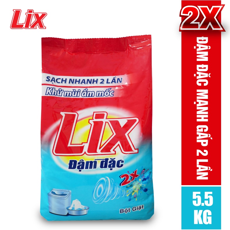 Bột giặt LIX extra đậm đặc 5.5kg ED557