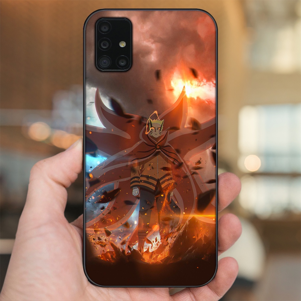 Ốp lưng Samsung A51, A71 viền đen in hình Uzumaki Naruto