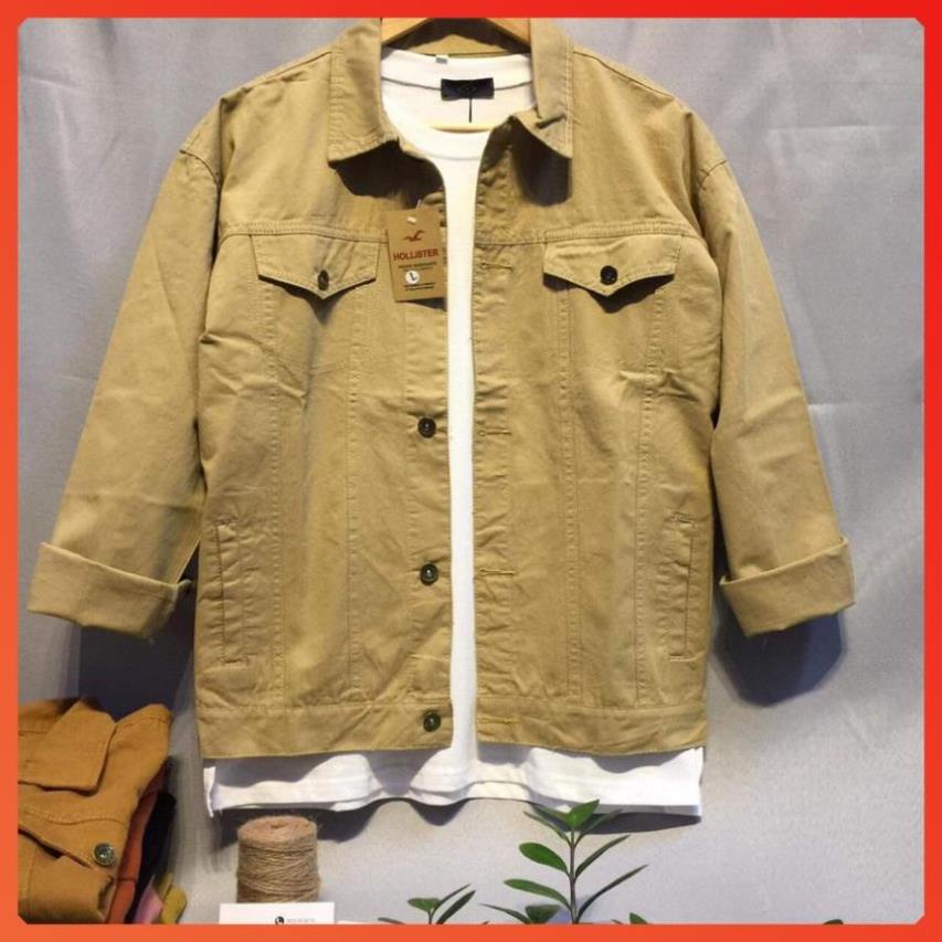 ÁO KHOÁC KAKI JEAN NAM ĐẸP THỜI TRANG MỚI NHẤT