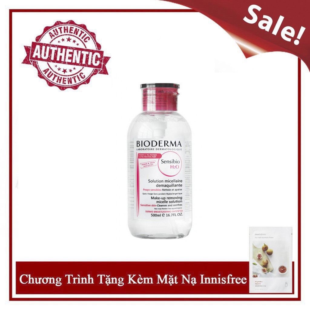 [Chính Hãng/Date 2023] TẨY TRANG BIODERMA BẢN NẮP NHẤN 500ML