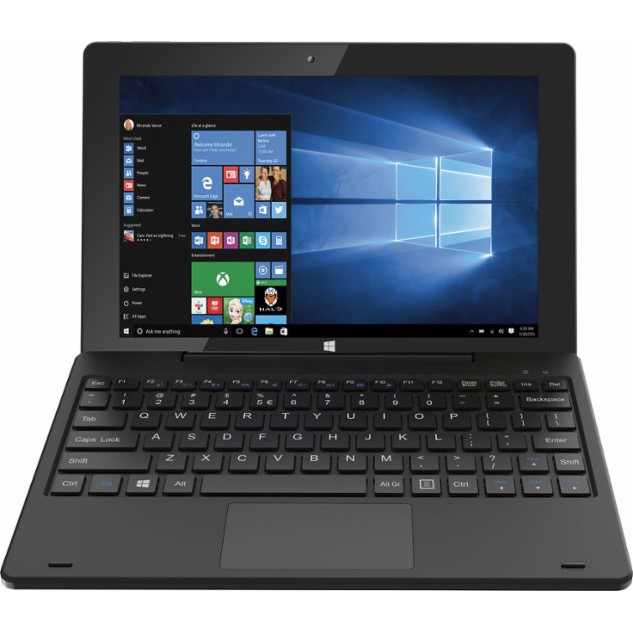 Laptop 2 trong 1 DIGILAND DL1028W màn hình cảm ứng 10.1 inch 2GB RAM 32GB Fullbox - Tặng kèm dock bàn phím chính hãng