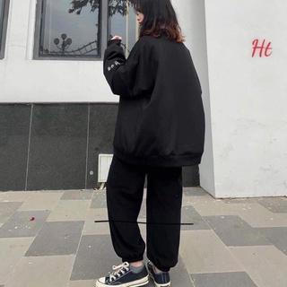 Áo bomber nỉ M  in tay Hs
