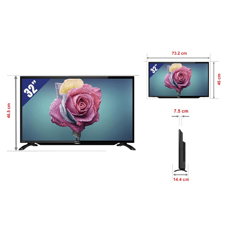 Tivi Led Sharp 32 Inch 2T-C32BD1X (Miễn phí giao tại HCM-ngoài tỉnh liên hệ shop)