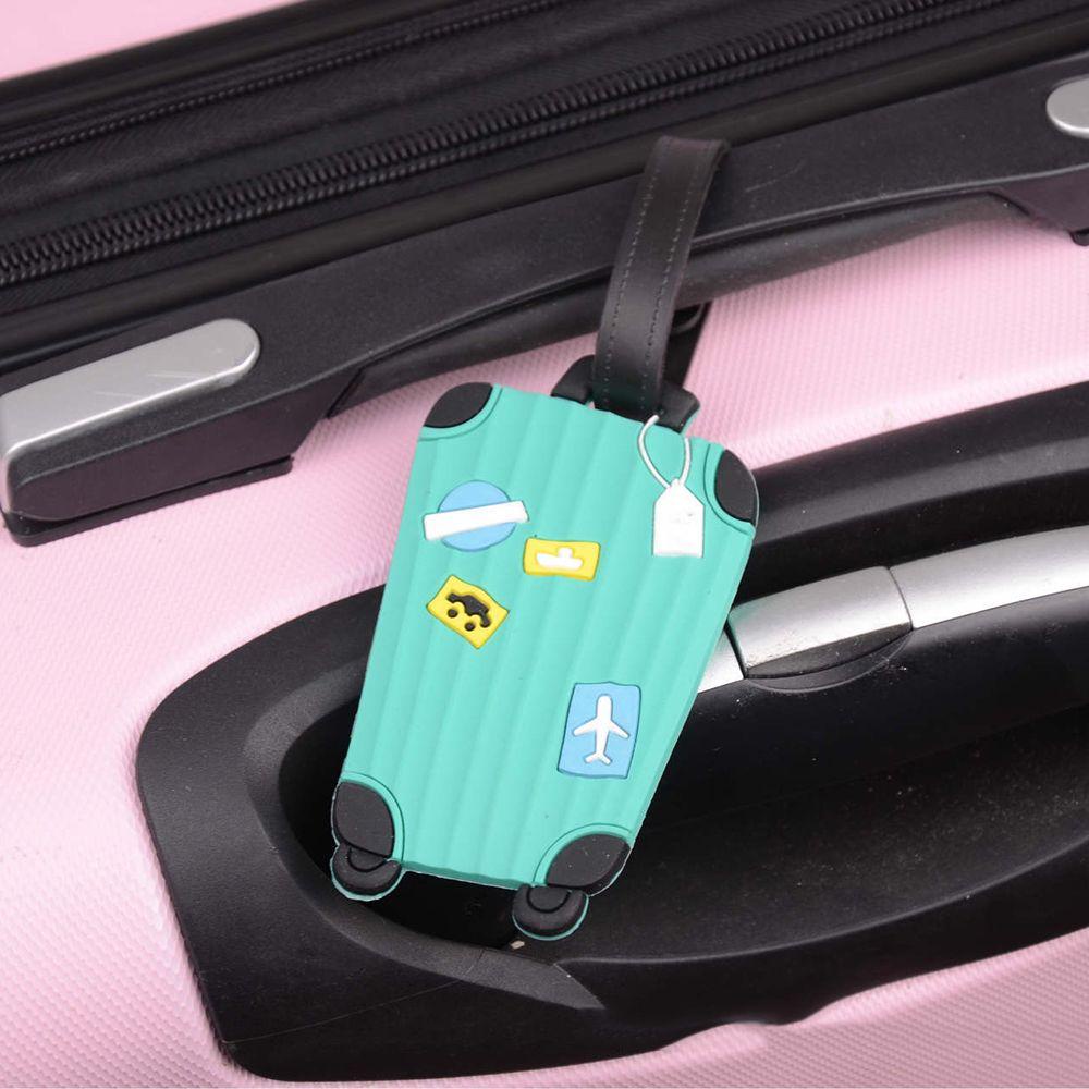 LANSEL Thẻ Hành Lý Bằng Silicon Họa Tiết Hoạt Hình Dễ Thương