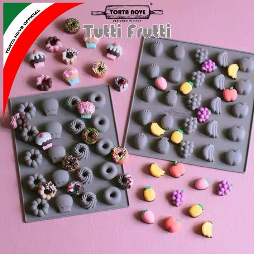 Khuôn Silicone Làm Đá / Kẹo / Bánh donut / Trái Cây / Bánh Mì mini / Trái Cây / Trái Cây / Lò Vi Sóng Khuôn Làm Bánh / Trái Cây / Rau Củ / Bánh Kem / Trái Cây Torta NOVE Italy Cấp Thực Phẩm Cấp Thực Phẩm