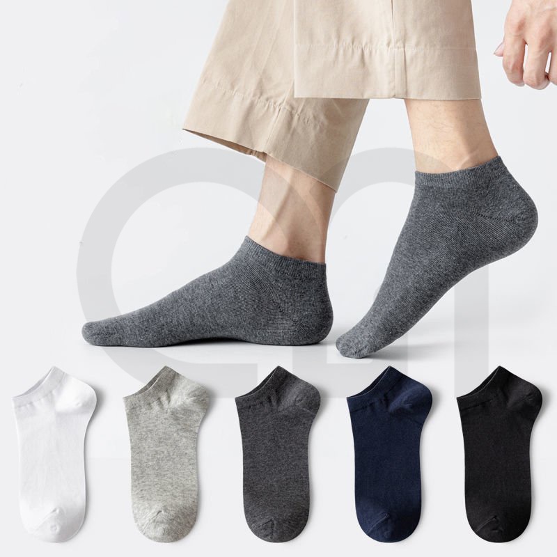 Tất Vớ Cổ Ngắn Nam Nữ Nhiều Màu Trắng Cơ Bản Thời Trang Đẹp Vải Cotton