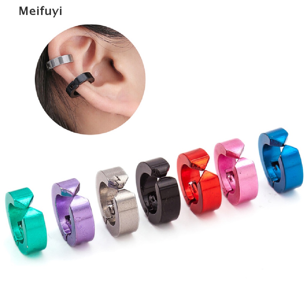 Bông tai không xỏ lỗ bằng thép titan VN439