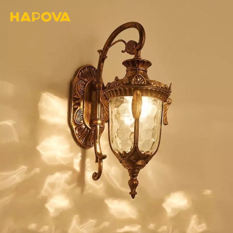 Đèn treo ngoài trời, đèn treo tường cổ điển HAPOVA EUVIS 096