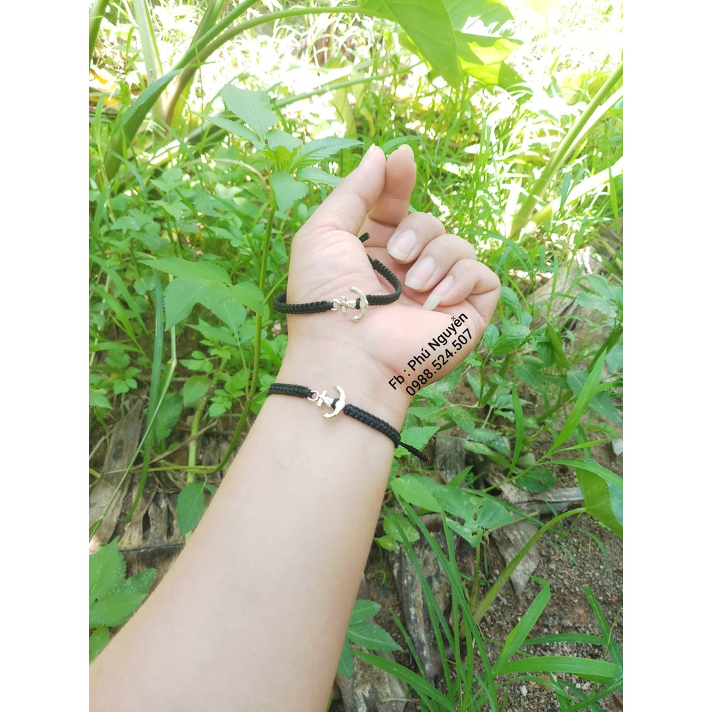 Vòng Đôi Mỏ Neo ( Ghi chú size cổ tay )