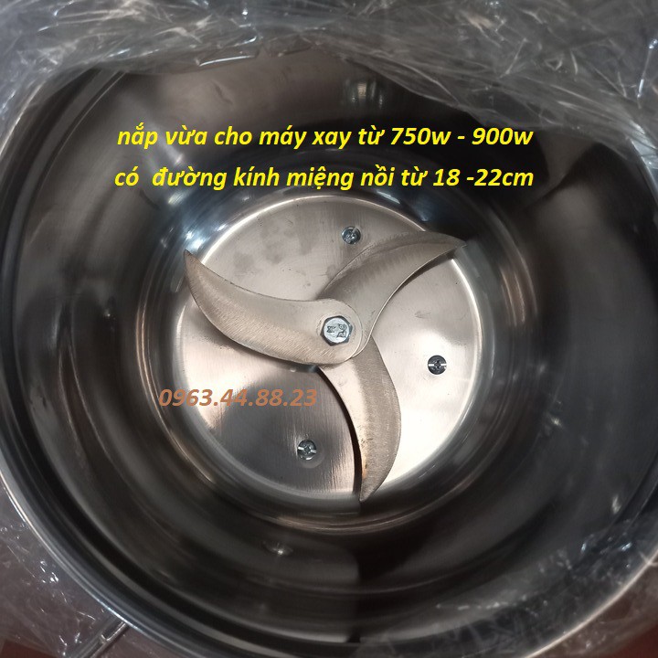 Dao xay thịt xay giò chả - 3 lưỡi inox