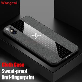 Ốp lưng cứng bọc vải viền dẻo nhám chống sốc cho điện thoại iPhone SE 2020 XS Max XR XS X 7 8 6 6s Plus