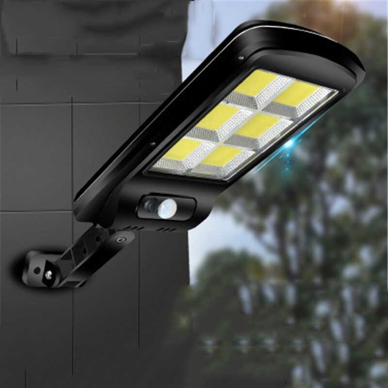 Đèn Năng Lượng Mặt Trời Kiotool Solar Street Lamp 6 Bóng Led To Cảm Biến Chuyển Động, Kèm Điều Khiển Tắt Bật Từ Xa