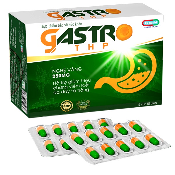 Gastro THP, hỗ trợ giảm triệu chứng viêm loét dạ dày tá tràng.